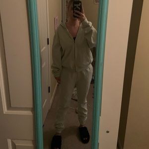 Talentless zip up jacket in Pistachio